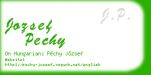 jozsef pechy business card